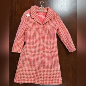 ****SOLD****Vintage Pink Plaid Coat